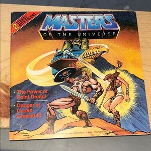 Mattel Masters of the Universe Record with Yellow & Orange Artwork
